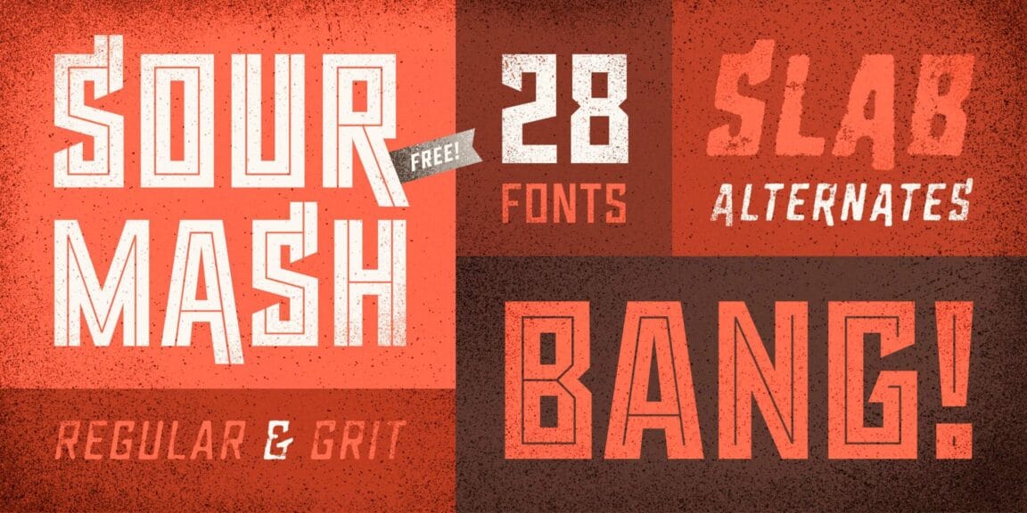 Sour Mash Vintage Industrial Style Free Font