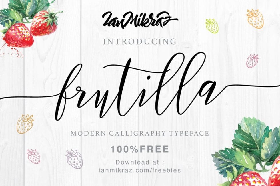 Frutilla Script Free Font