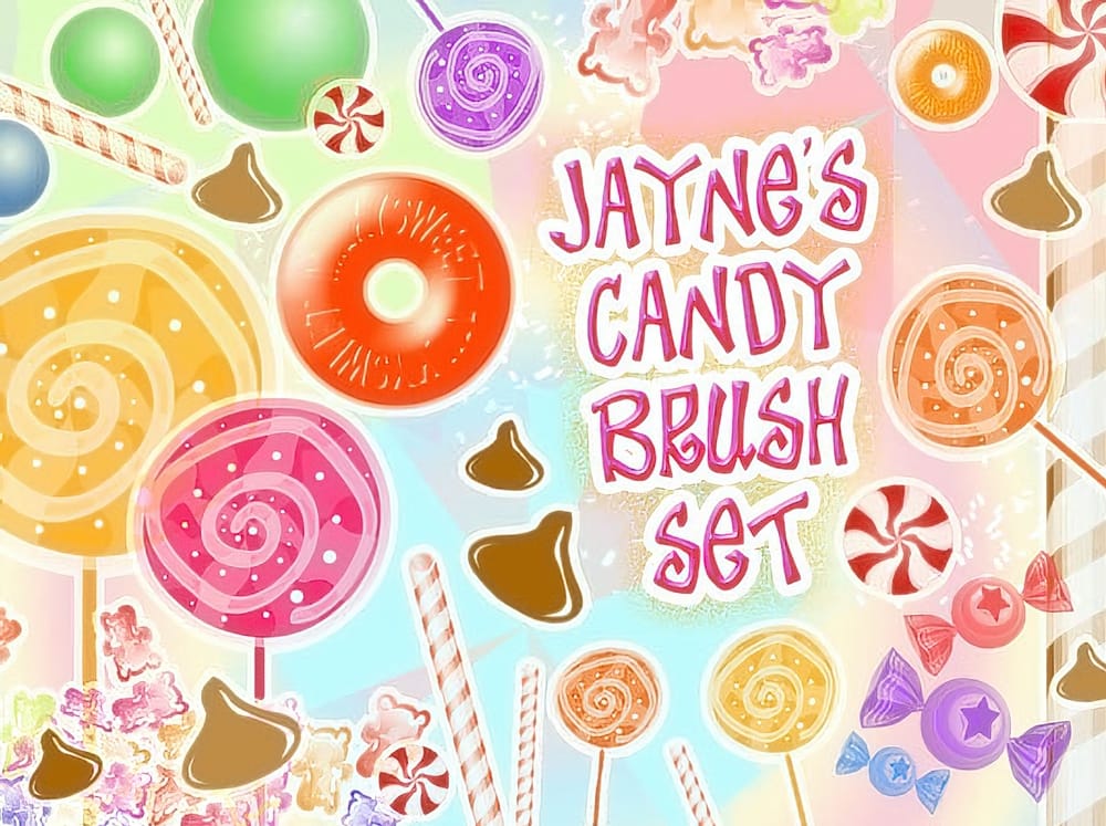 Candy and Sweets Photoshop Brushes