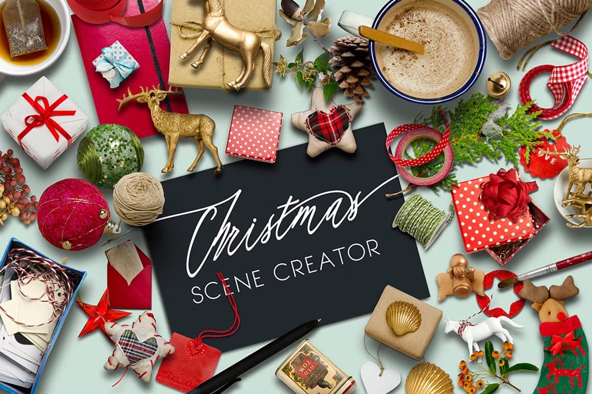 Beautiful Christmas Premium Mockups and Assets