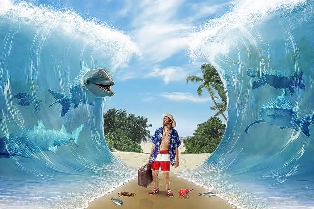 Create a Surreal Beach Themed Photomanipulation in Photoshop