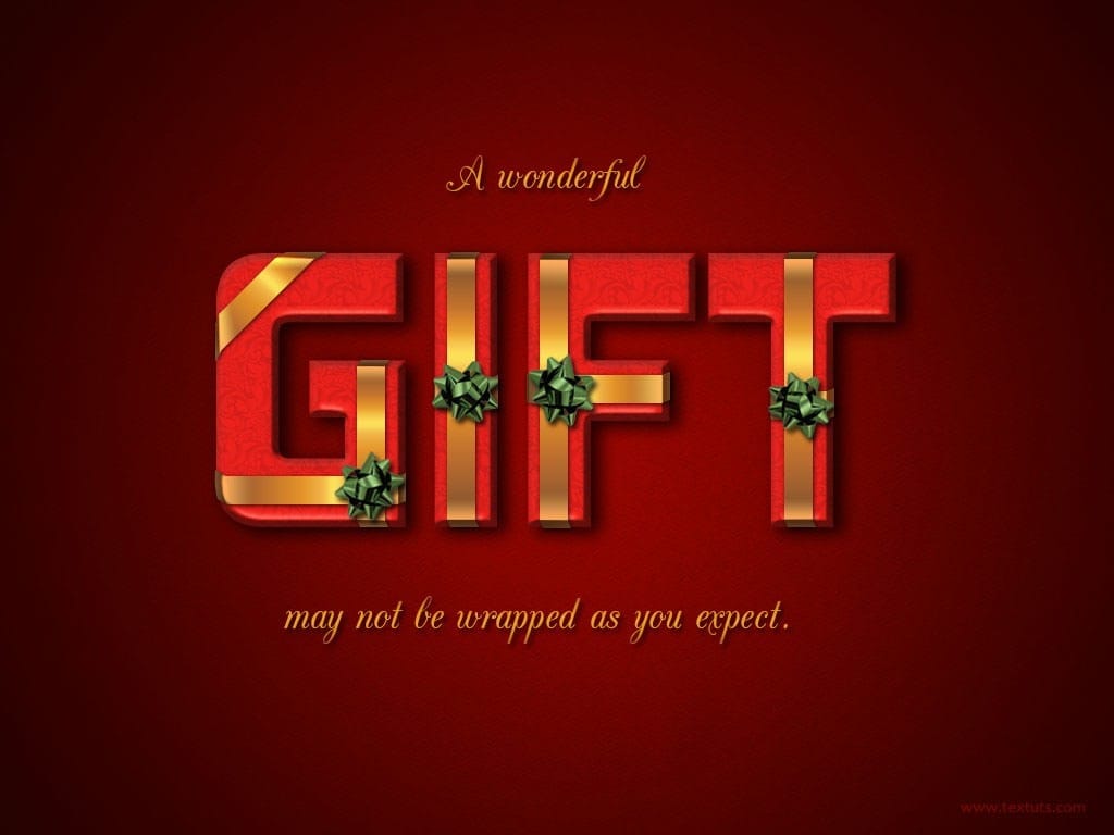 Create a Wrapped Gift Box Text Effect in Photoshop