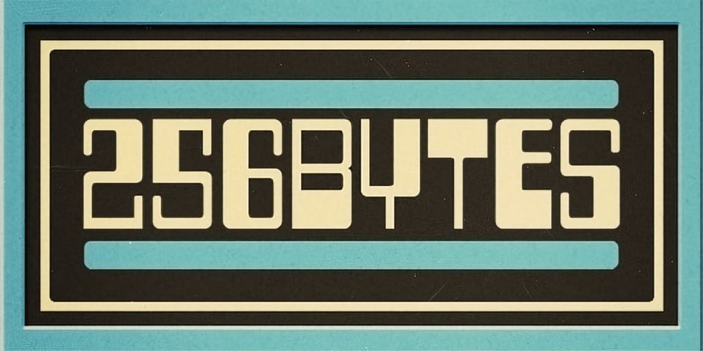 Two Fifty Six Bytes Free Font