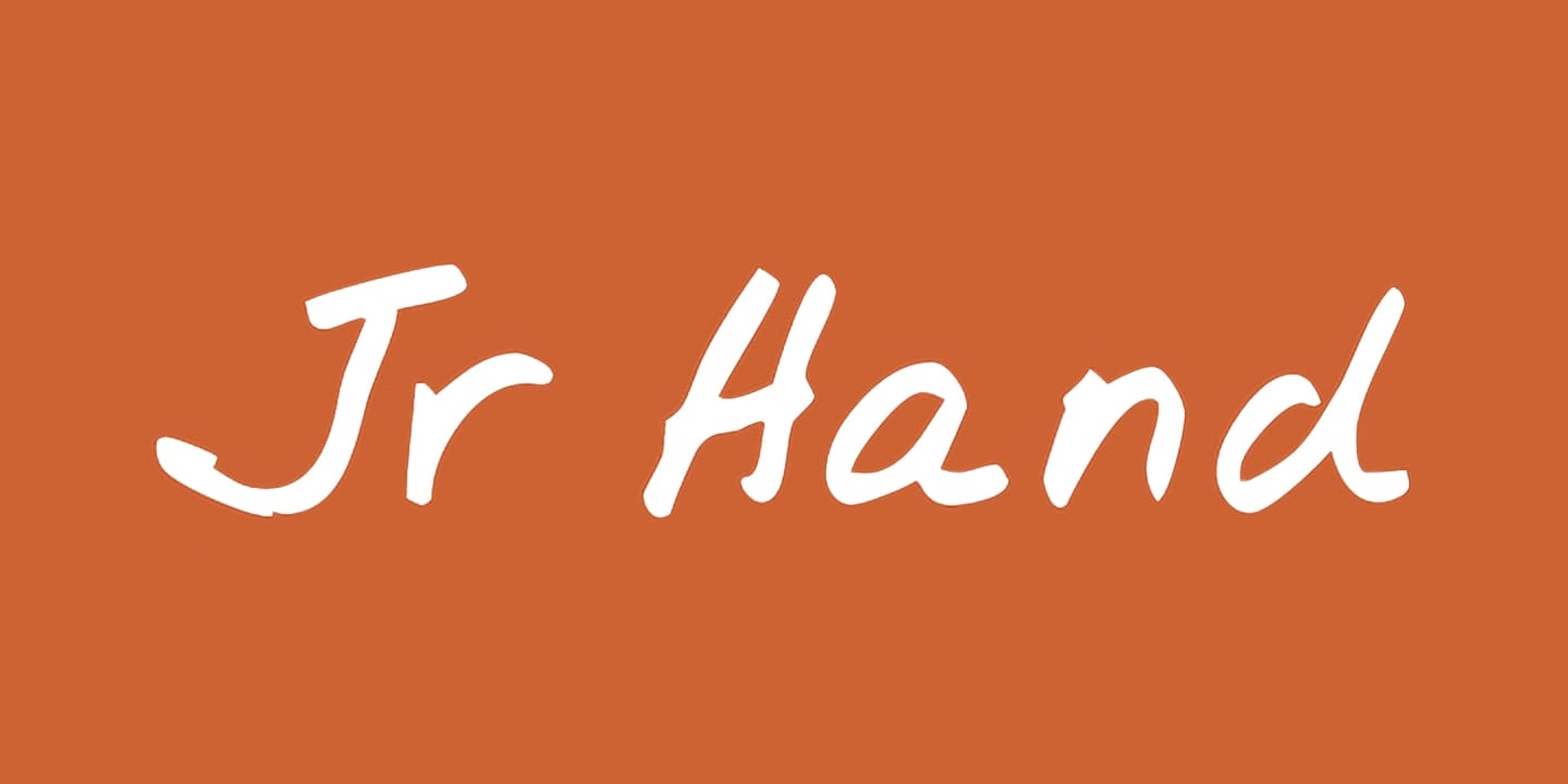 Jr Hand font family