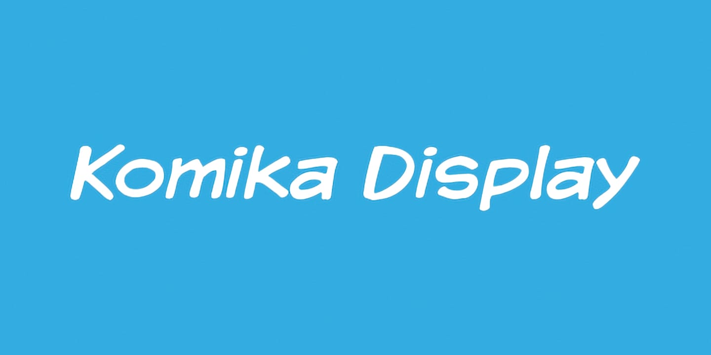 Komika Display font family