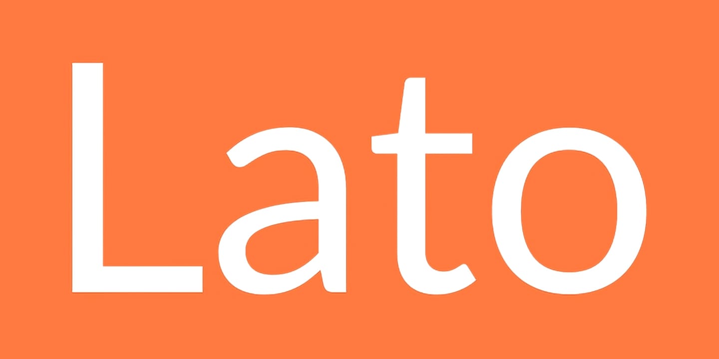 Lato font family