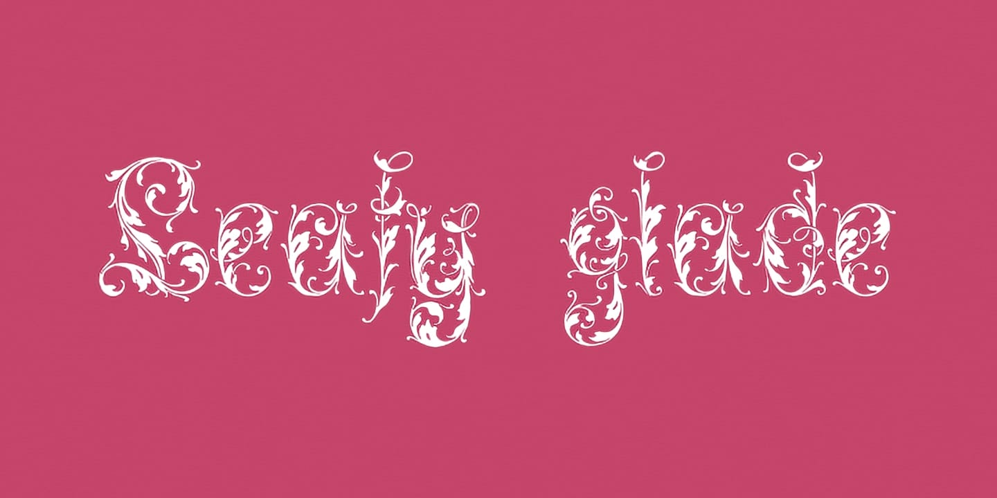 Leafy glade font family