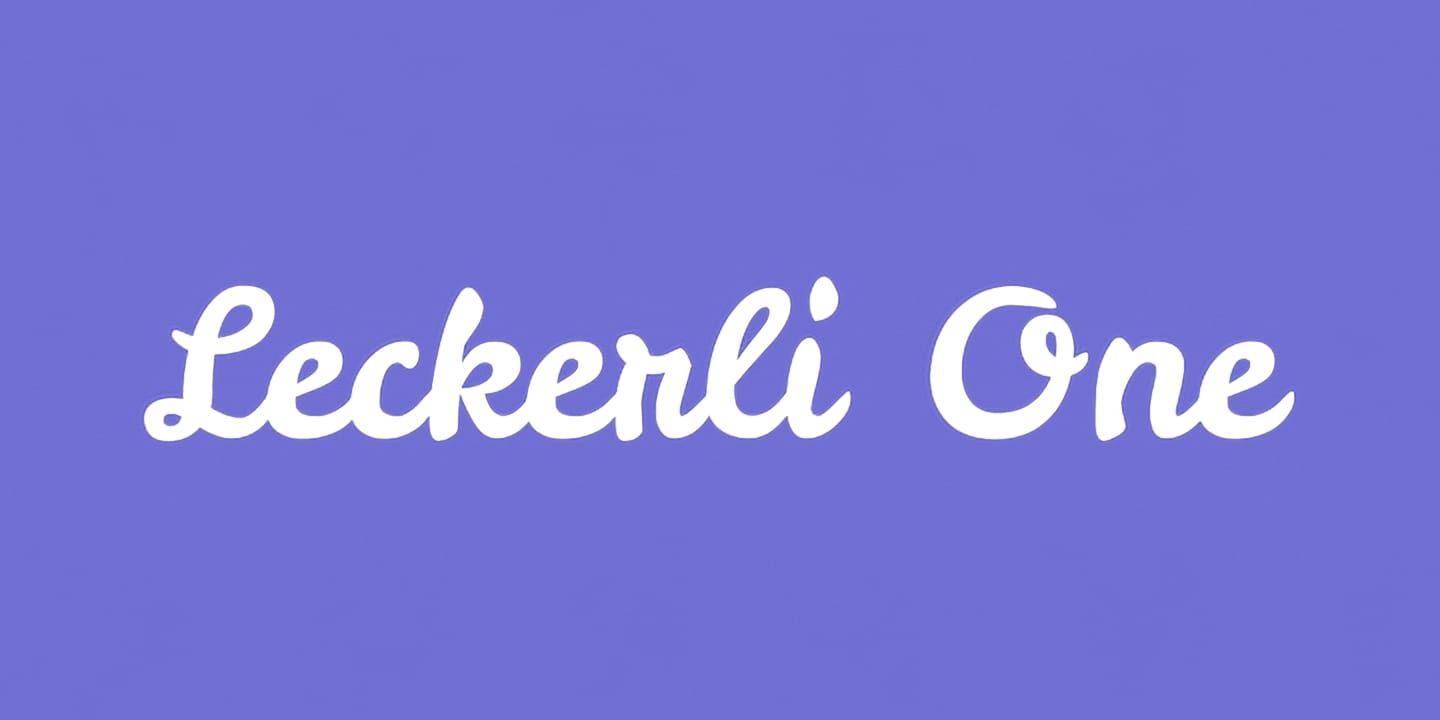 Leckerli One font family