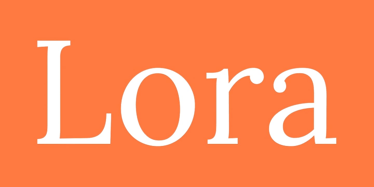 Lora font family