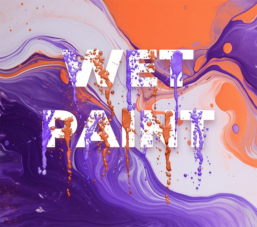 How to create a dripping paint text effect in Photoshop