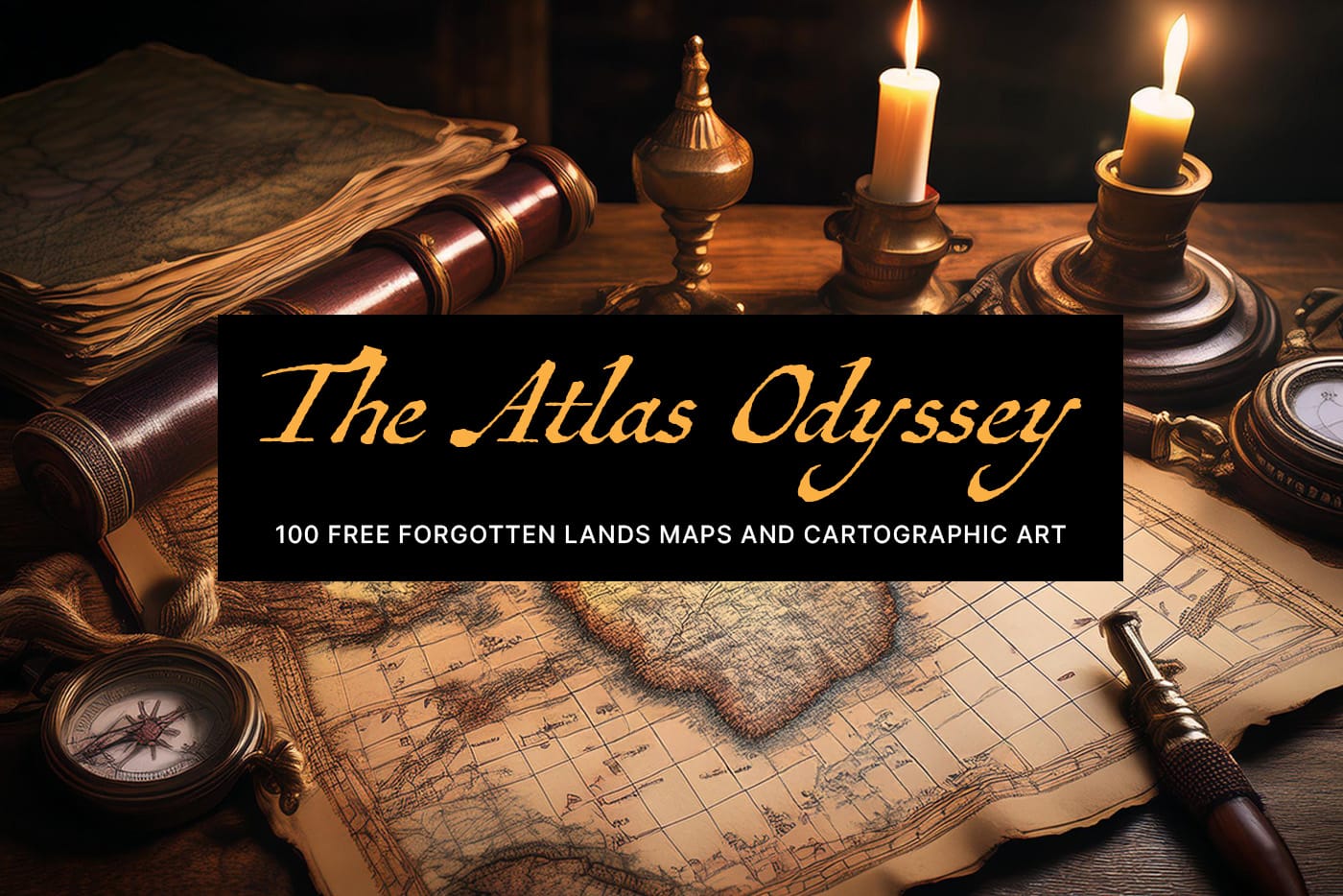 The Atlas Odyssey: 100 Free Forgotten Lands Maps and Cartographic Art