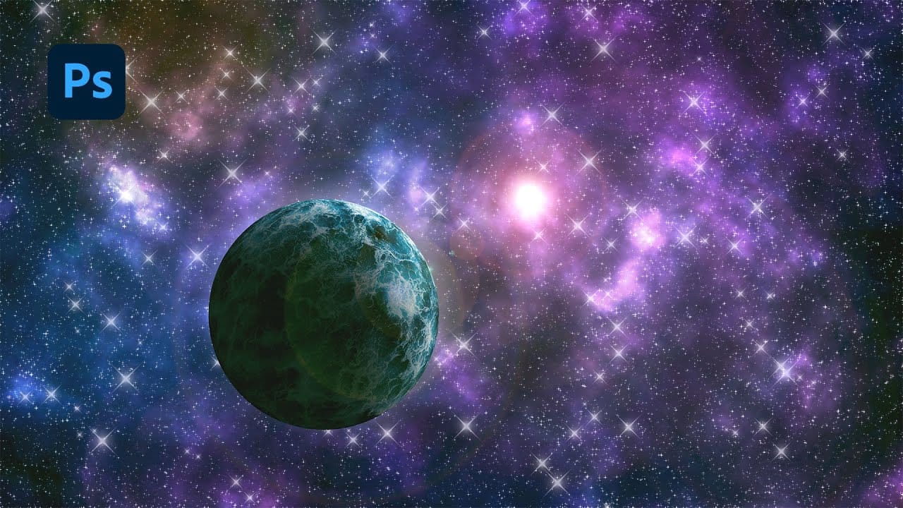 Creating a Nebula and Planet Scene in Photoshop: Step-by-Step Tutorial