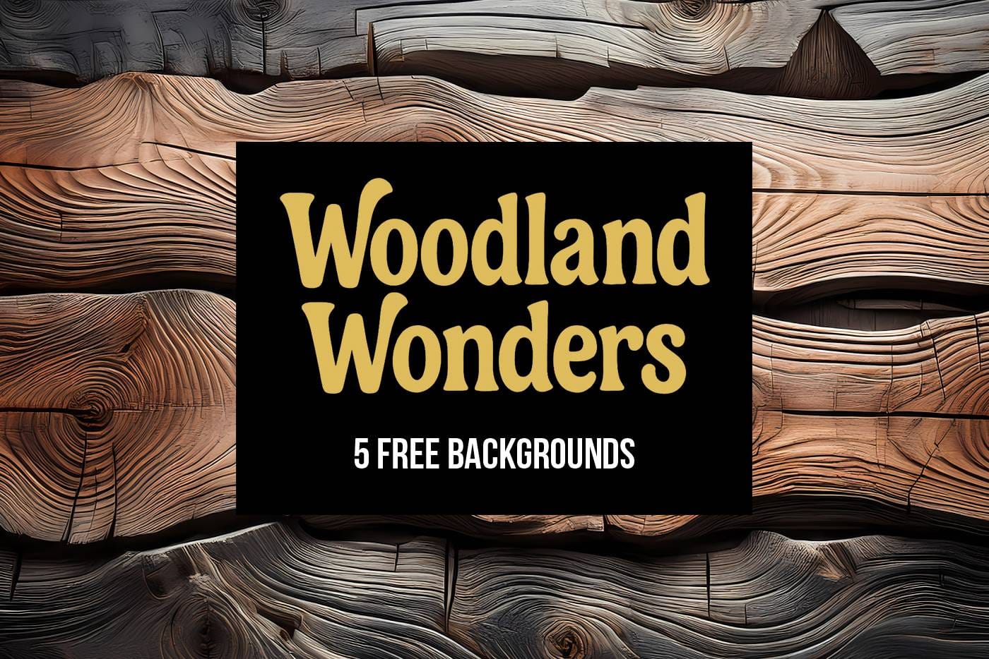 Woodland Wonders: 5 Free Detailed Wooden Backgrounds