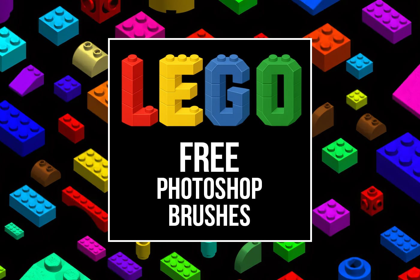 Free Lego Bricks Photoshop Brushes