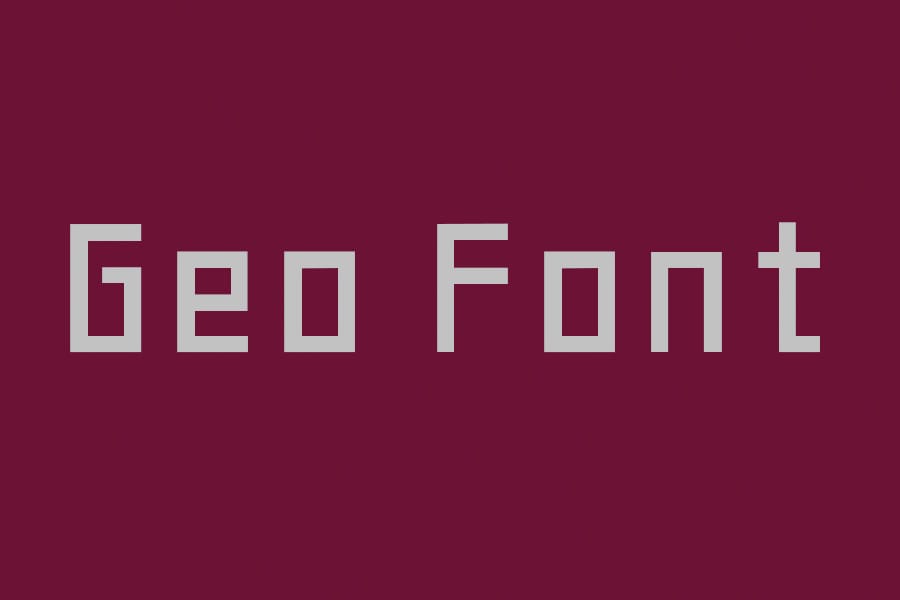 Geo font family