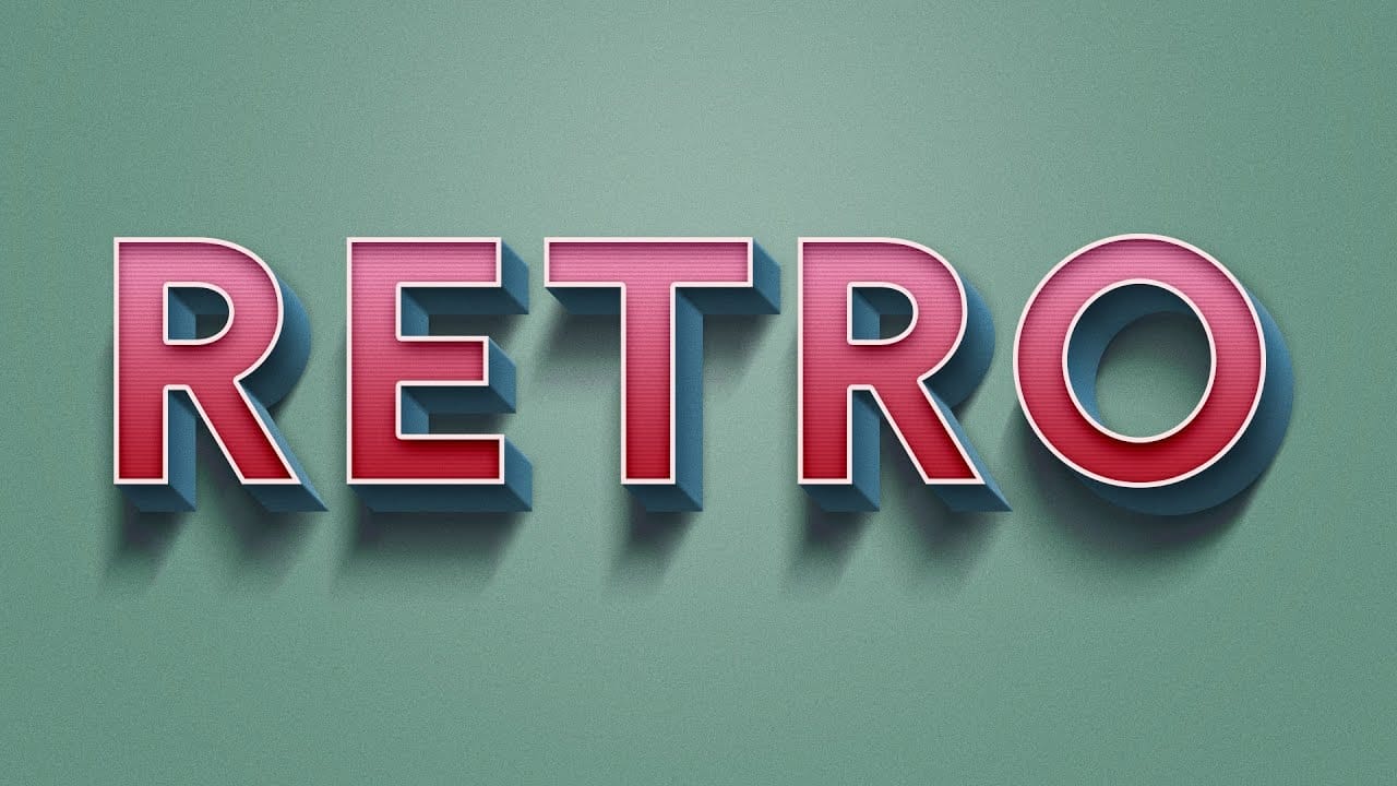 How to Create a 3D Retro Text Effect in Adobe Photoshop