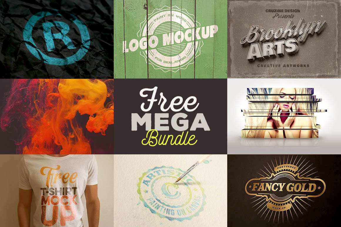 Download hundreds of free fonts, photos and more in this jumbo graphics mega bundle!