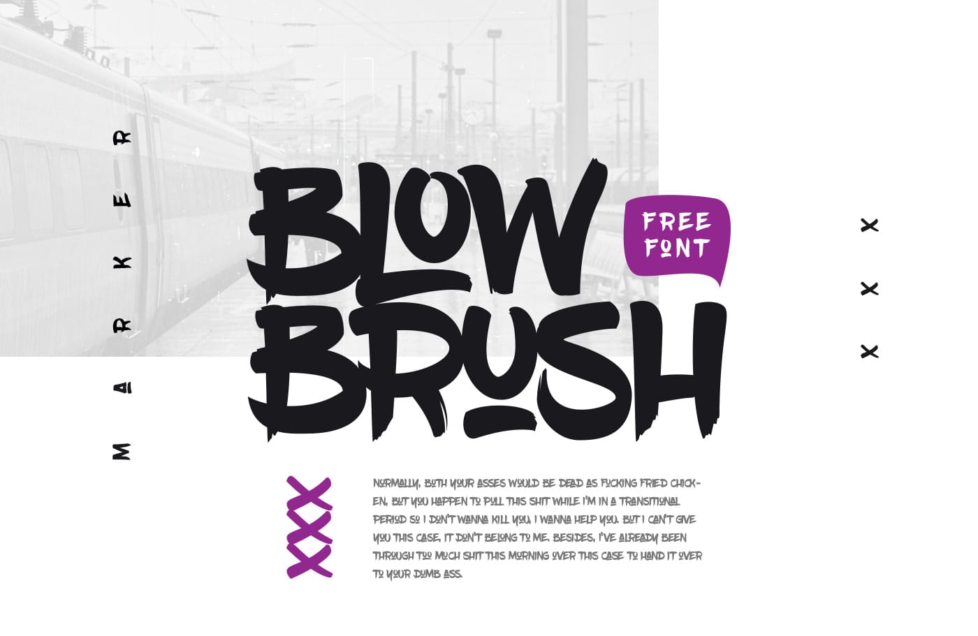 Download BlowBrush free font