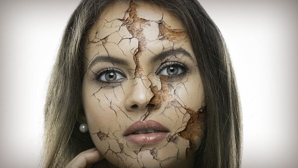 How to Create Realistic Cracked Skin using Photoshop