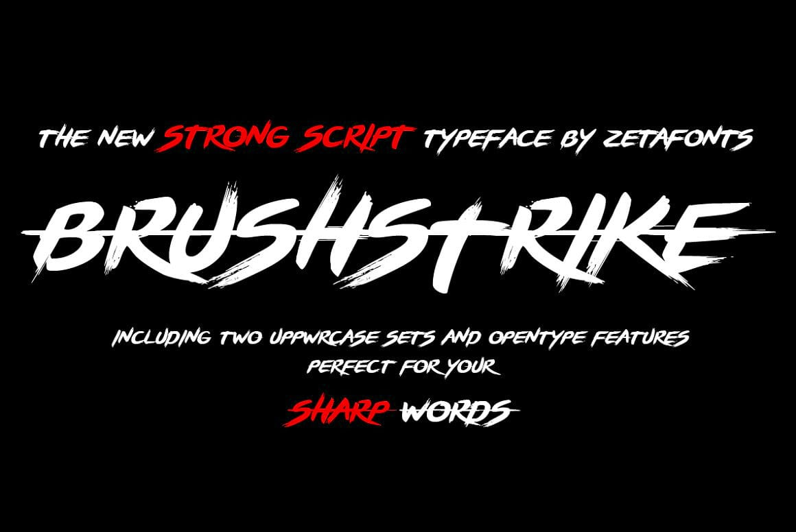 Brushstrike Strong Script Demo Font