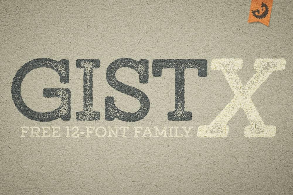 GistX Free Font Family