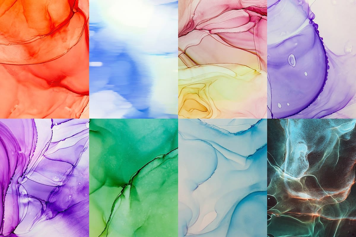 8 Free Alcohol Ink Backgrounds