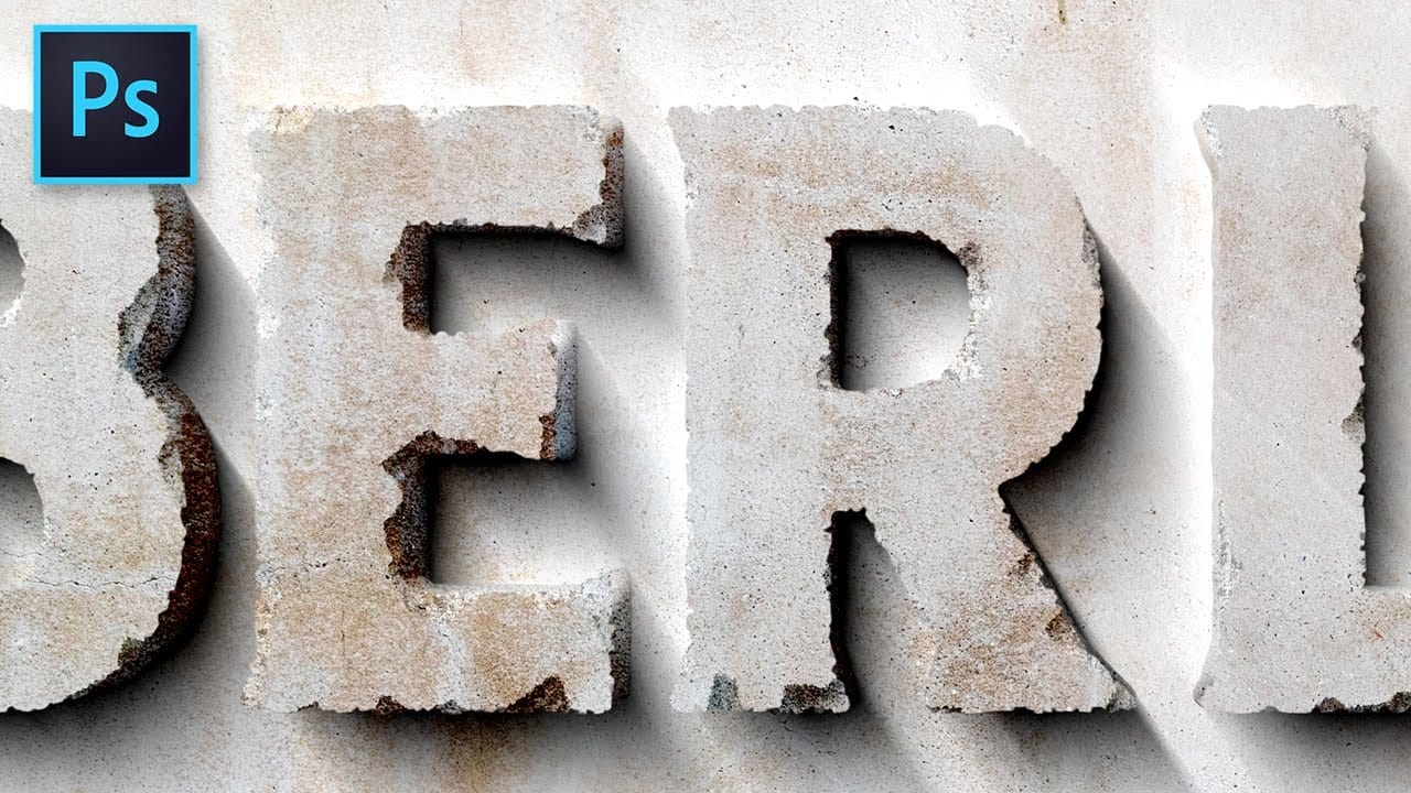 Carved Stone Text Effect in Photoshop