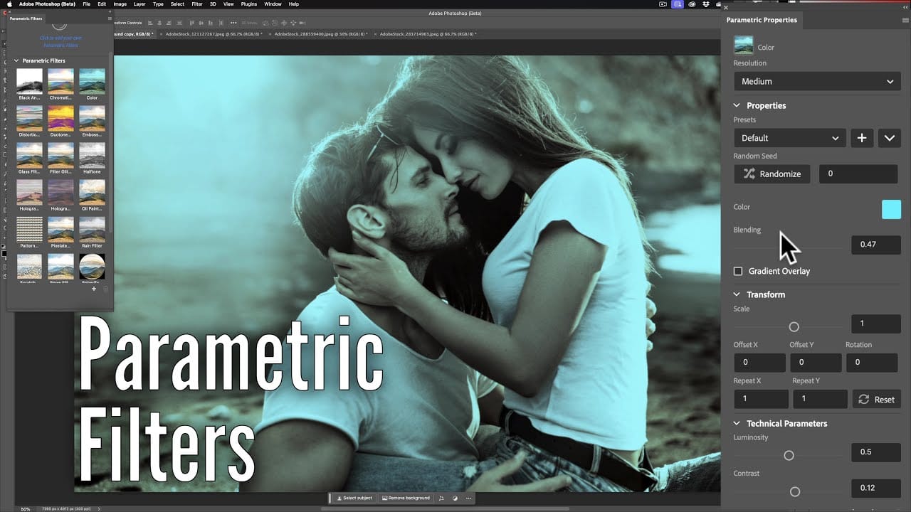 How to use Parametric Filters in Adobe Photoshop 2024 Beta