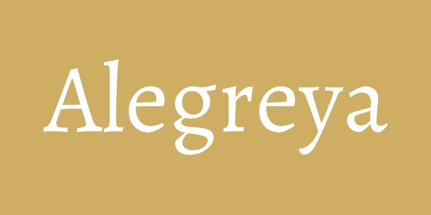 Alegreya Sans font family