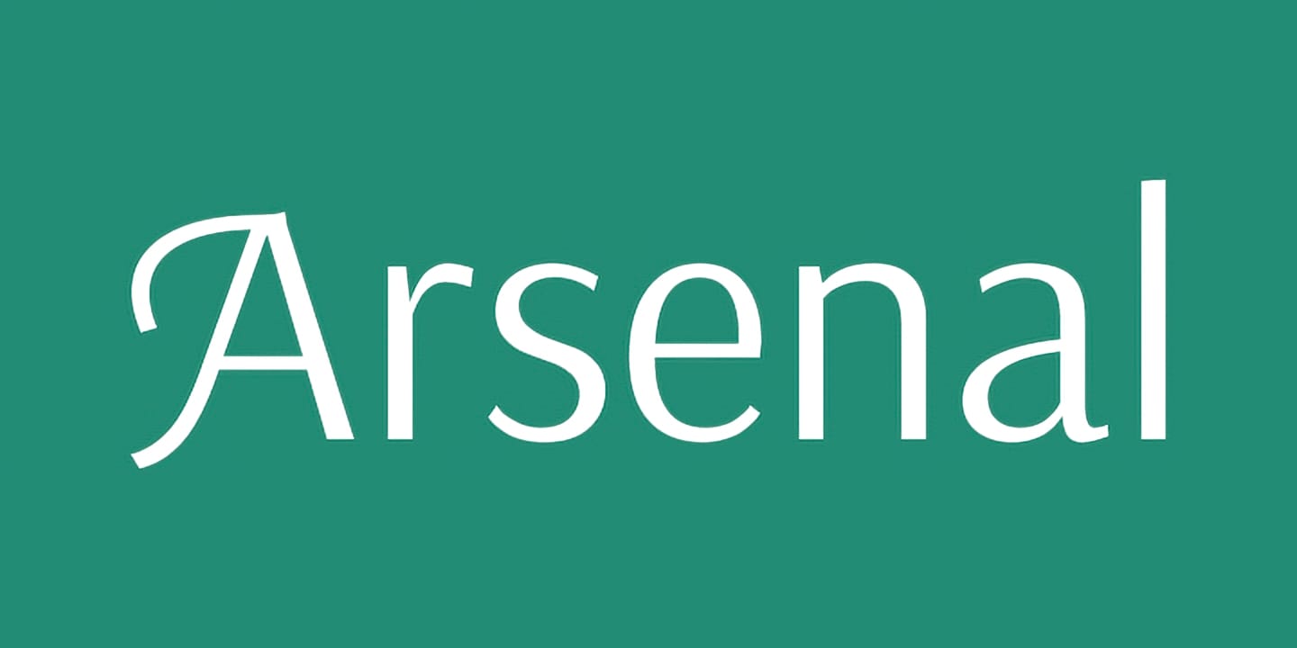 Arsenal font family