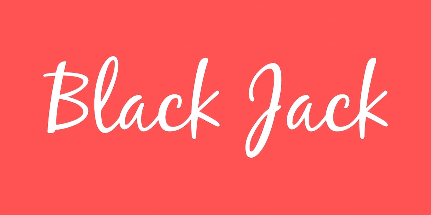 BlackJack font family