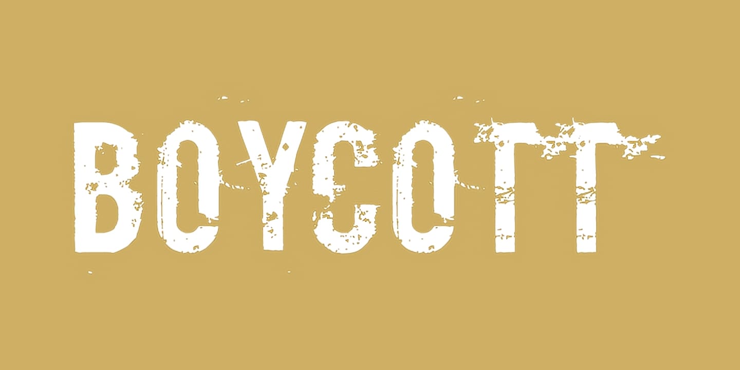 Boycott font family