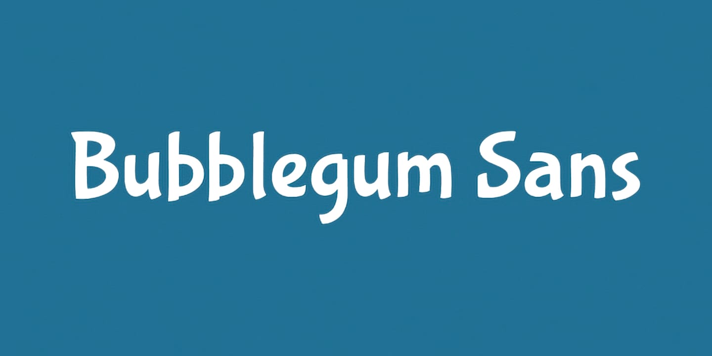 Bubblegum Sans font family