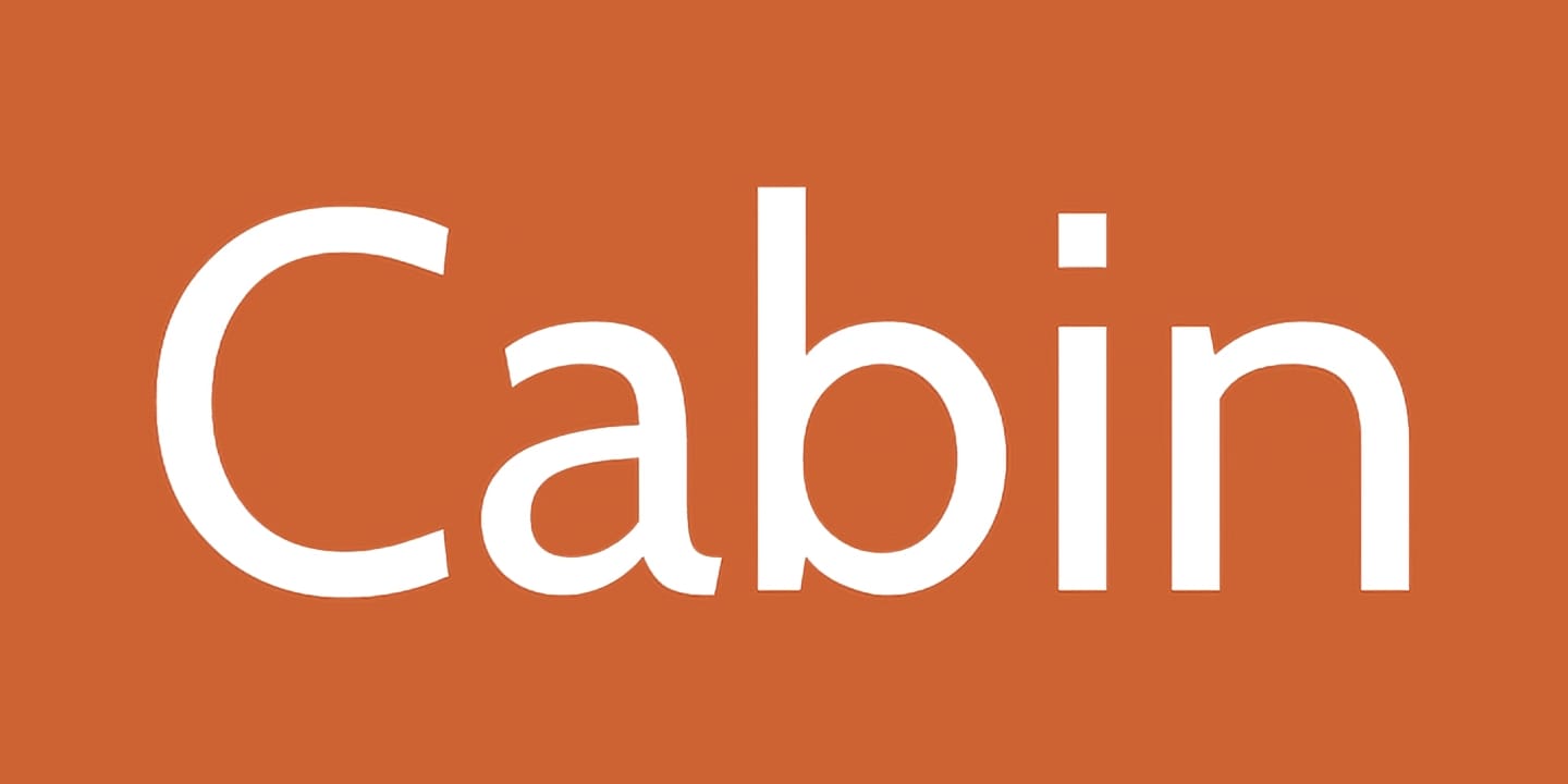 Cabin font family