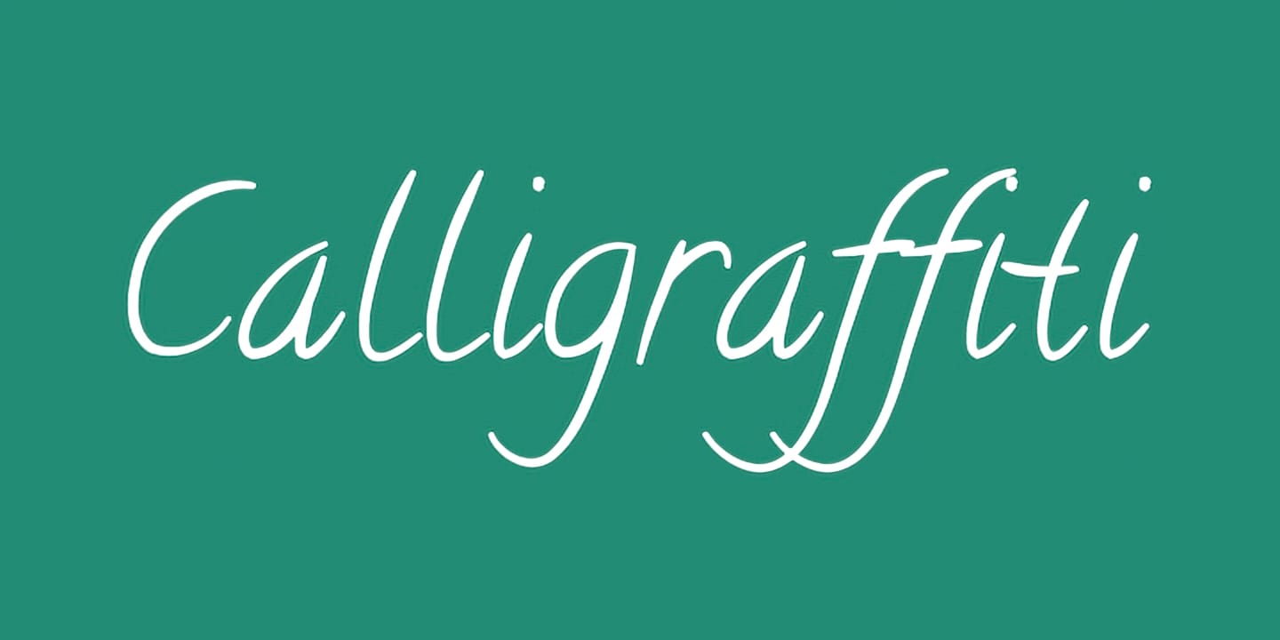 Calligraffiti font family