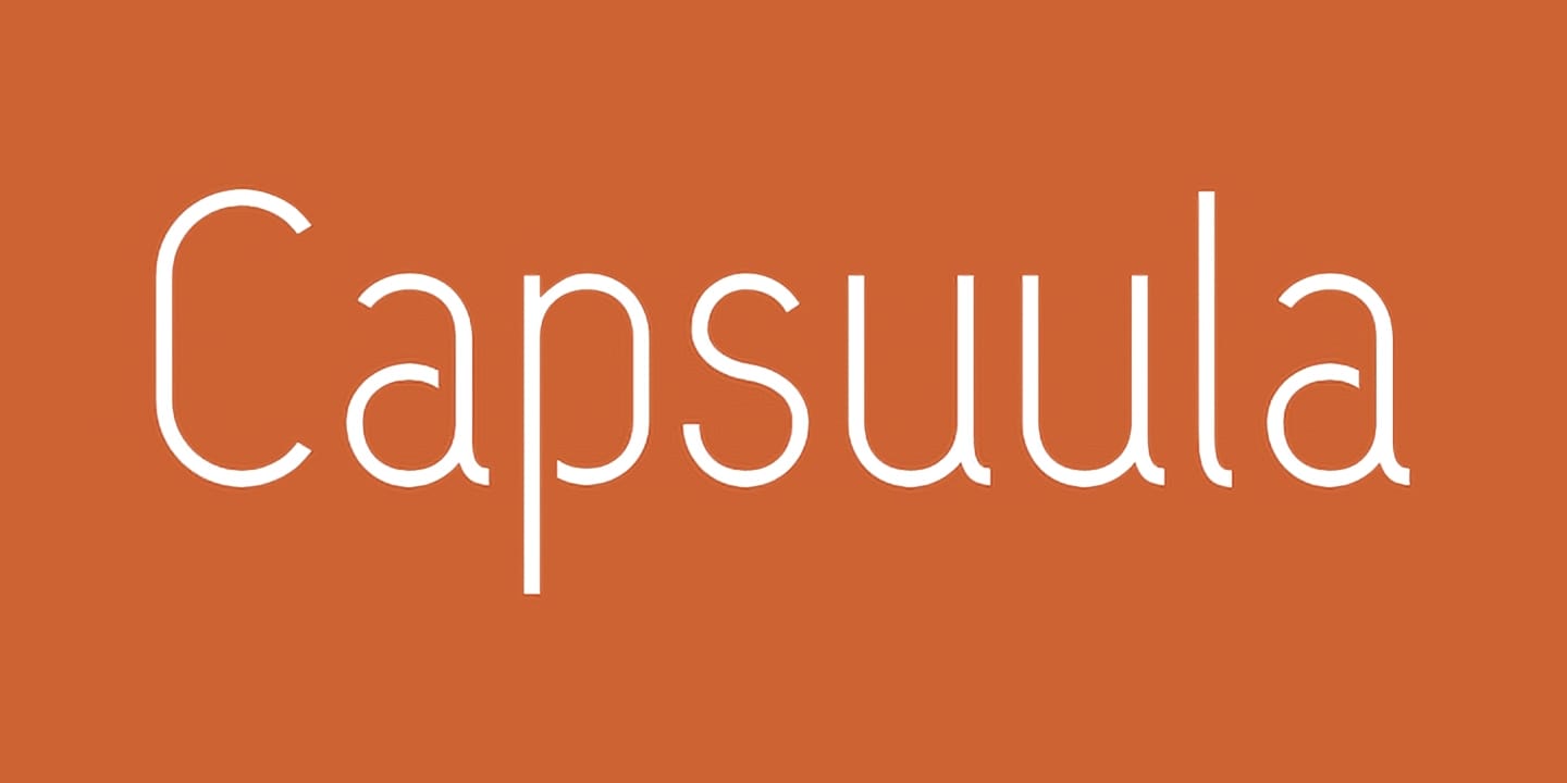 Capsuula font family