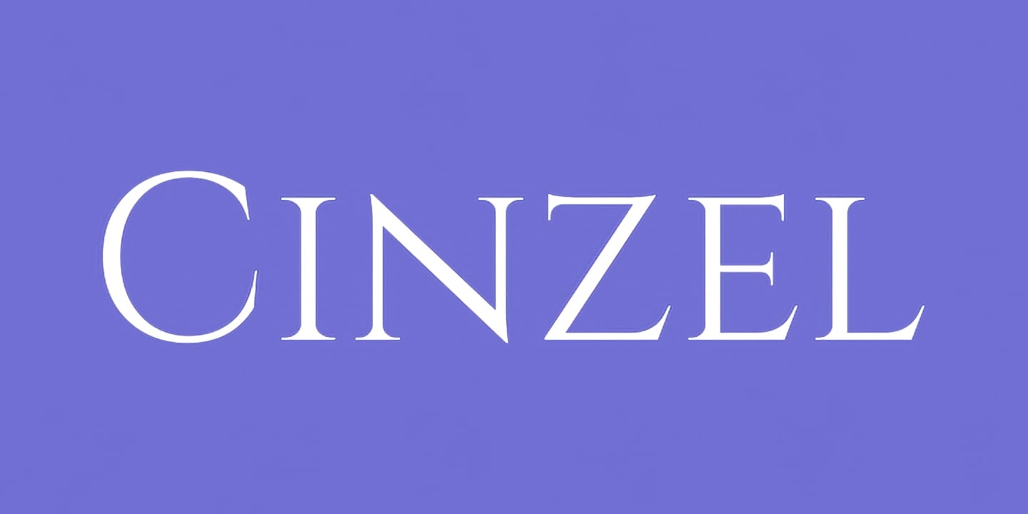 Cinzel font family