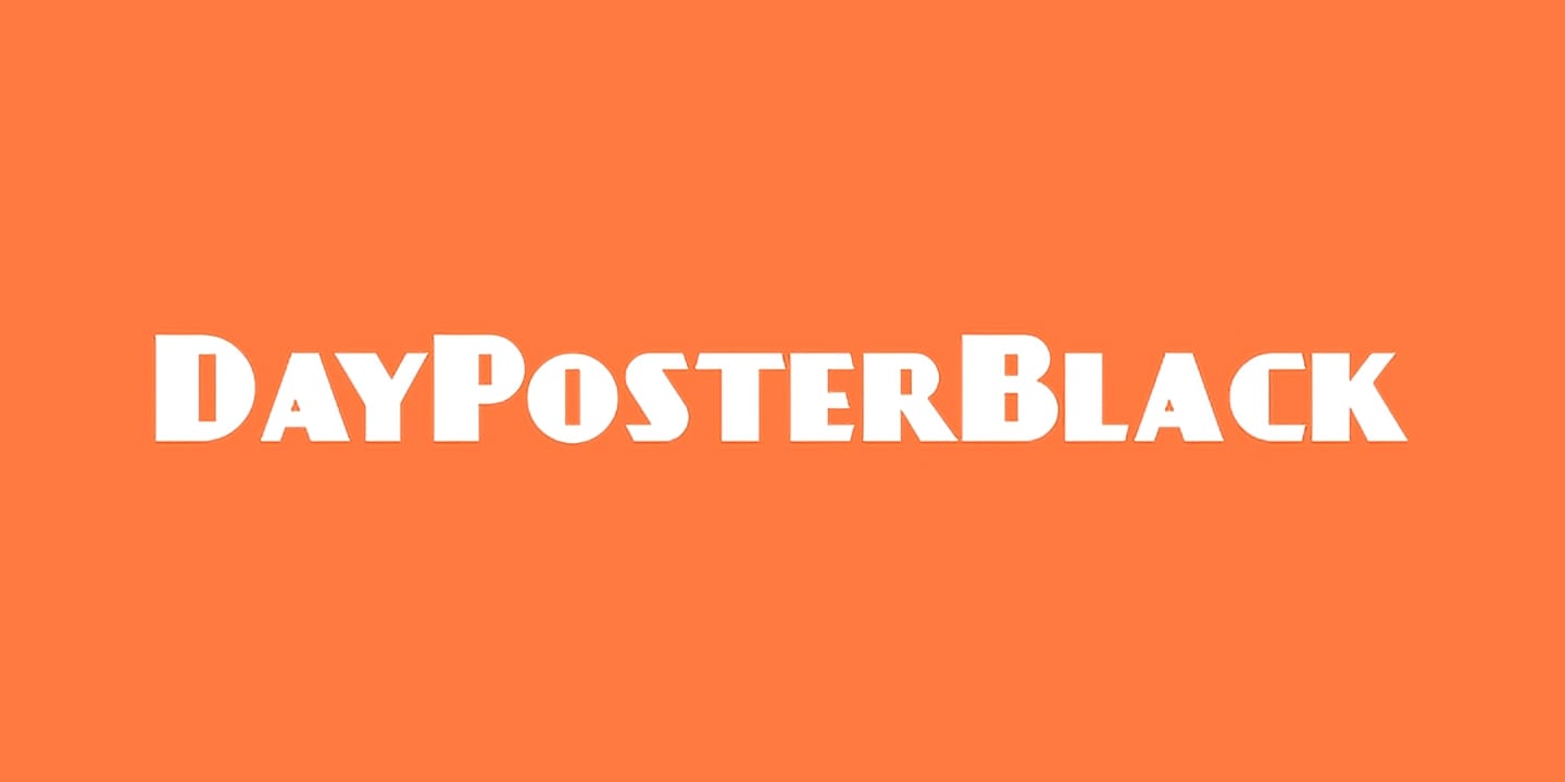 DayPosterBlack font family