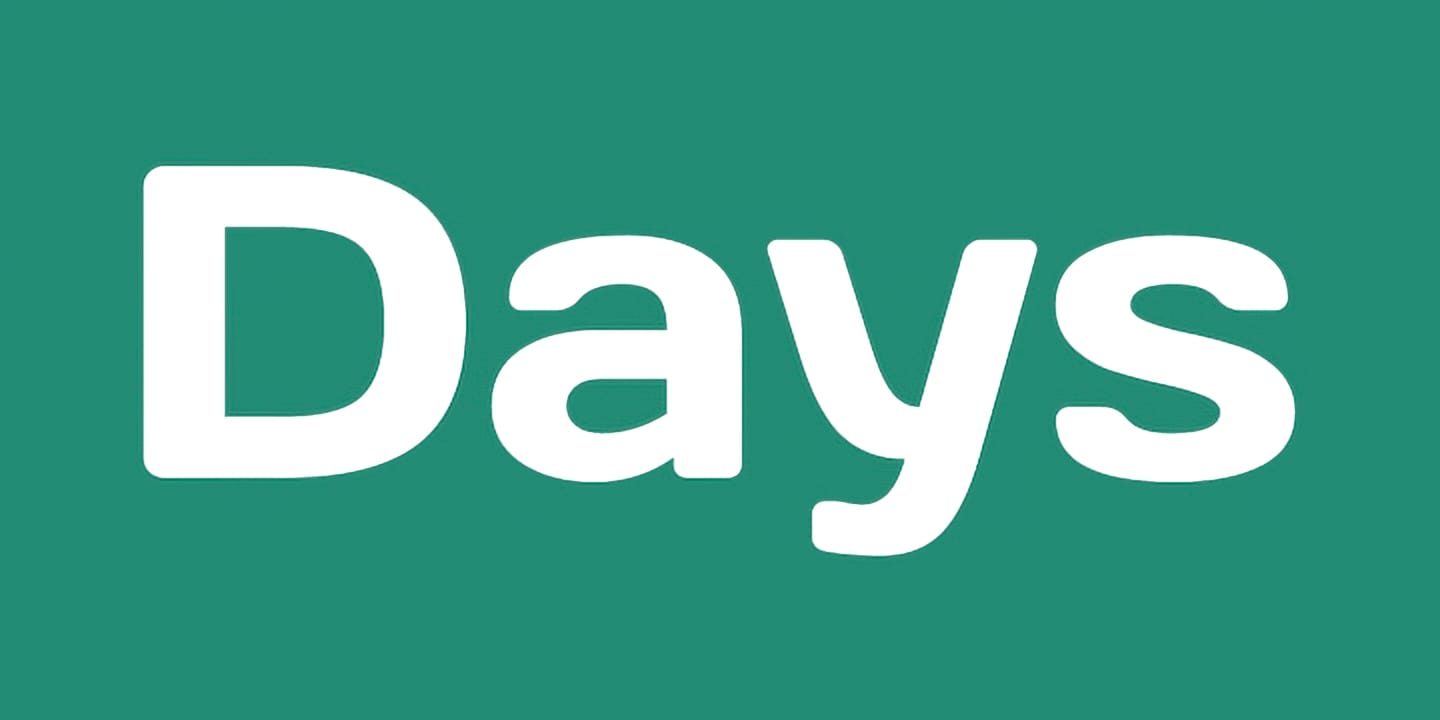 Days font family