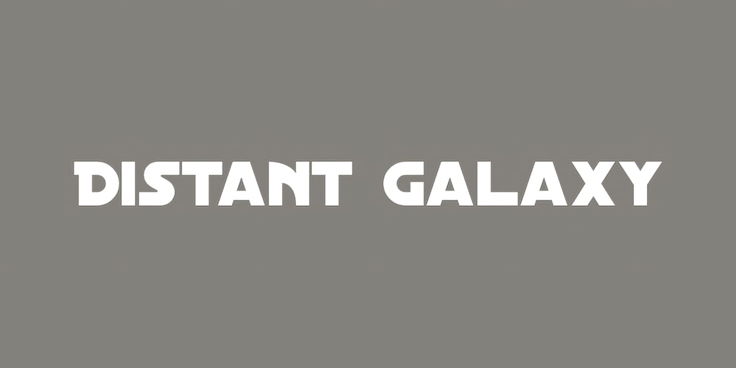 Distant Galaxy font family