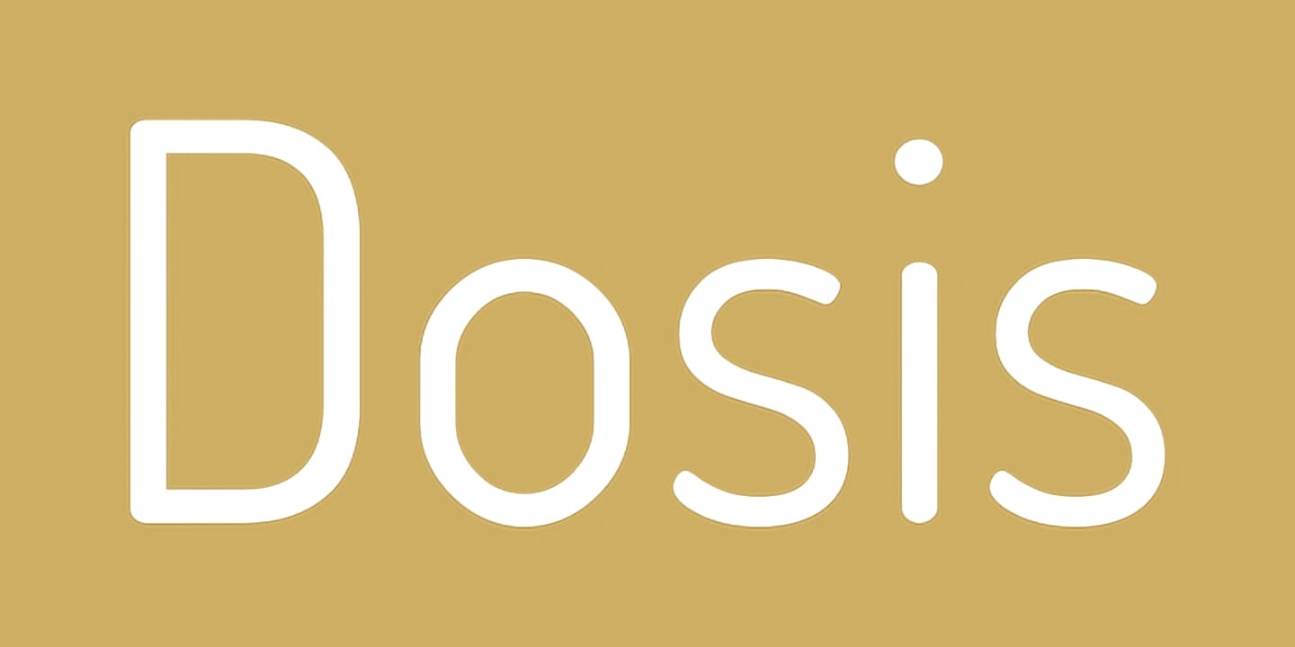 Dosis font family