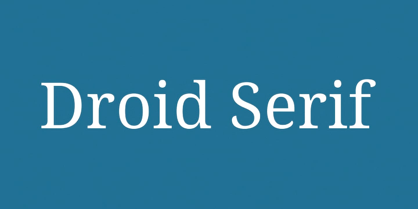 Droid Serif font family