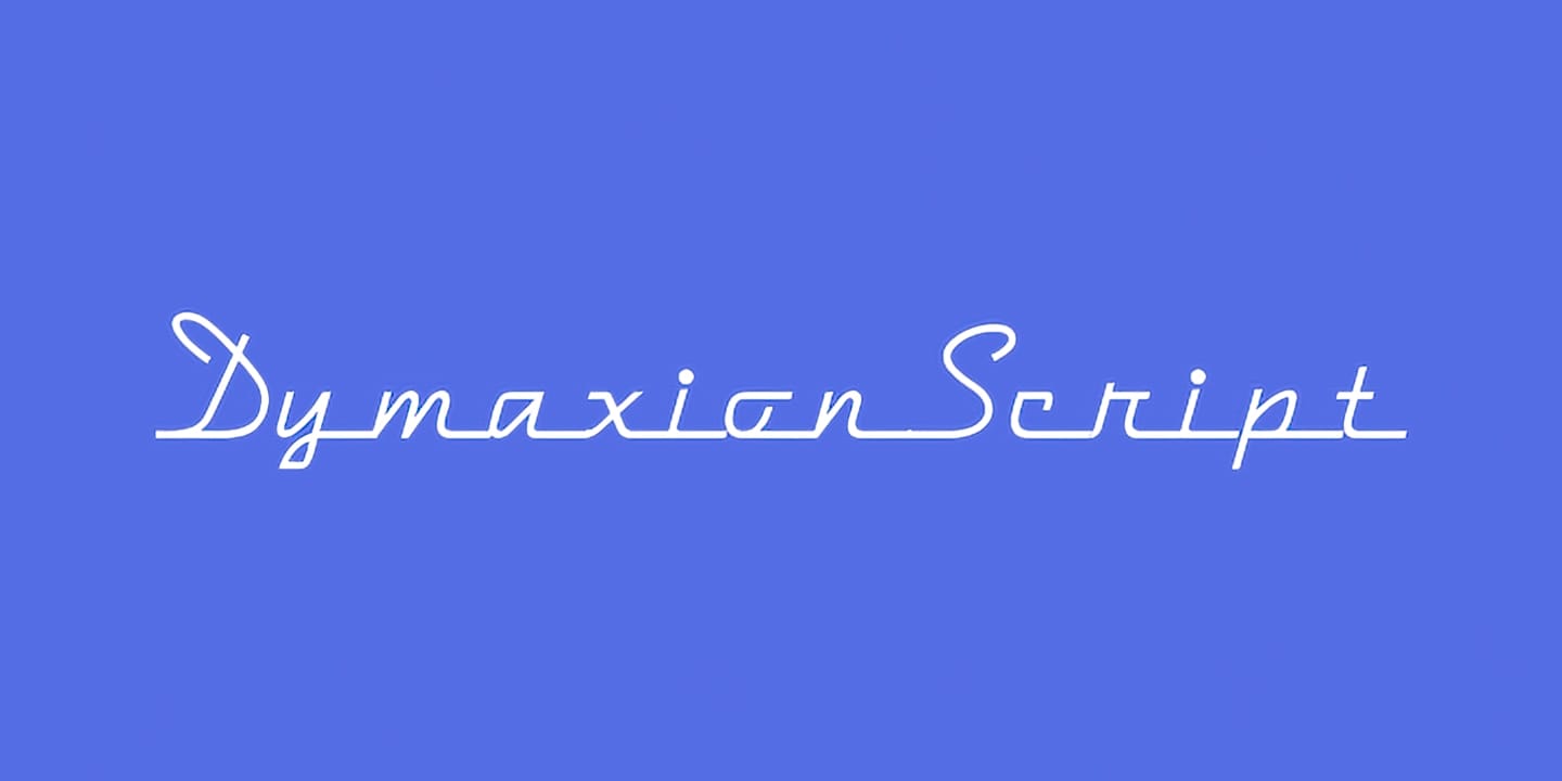 DymaxionScript font family