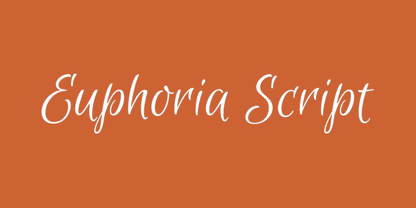 Euphoria Script font family