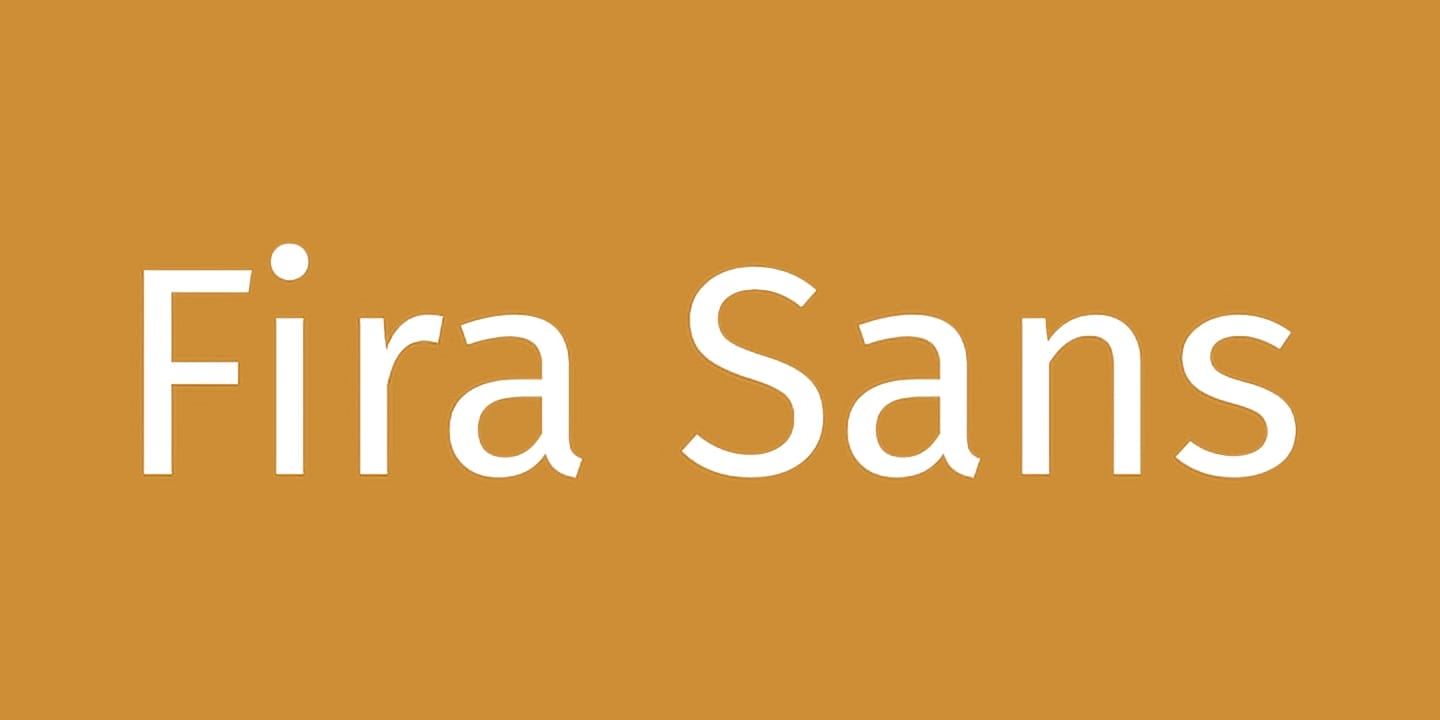 Fira Sans font family