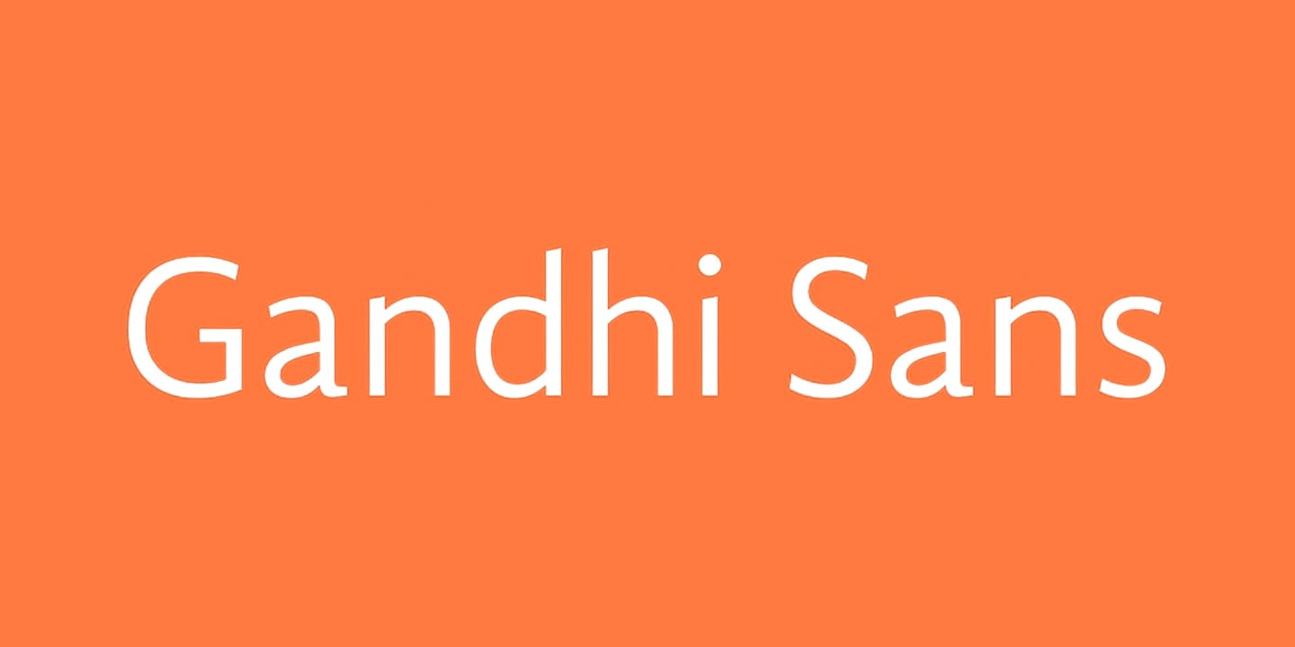 Gandhi Sans font family