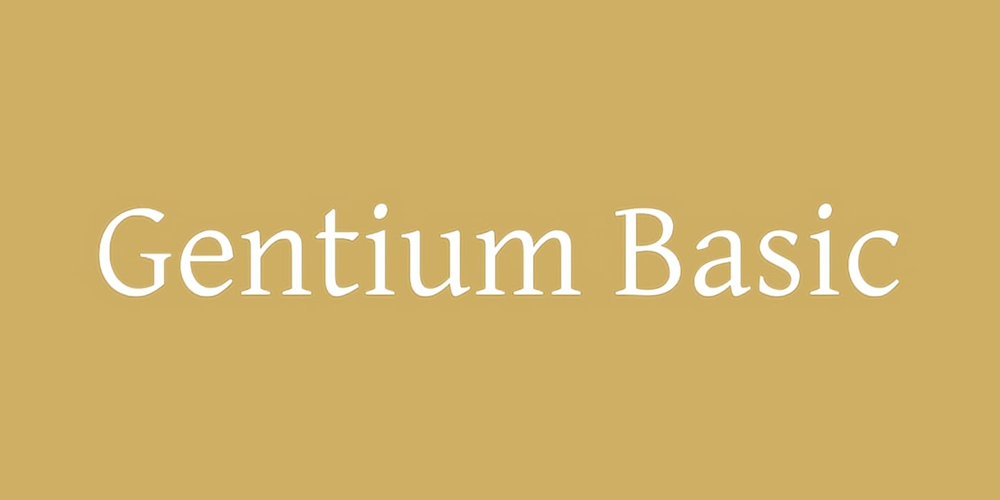 Gentium Basic font family