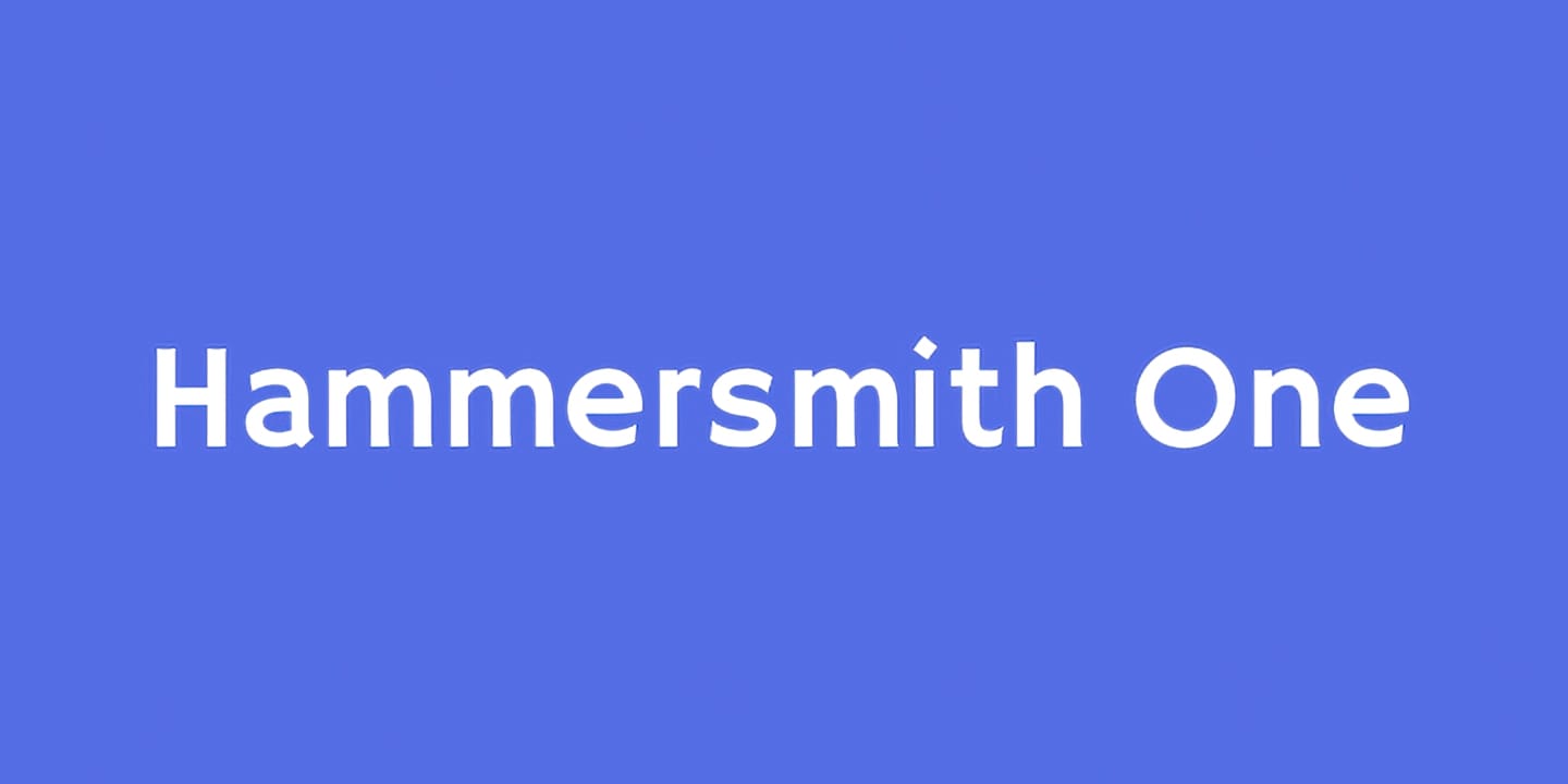 Hammersmith One font family