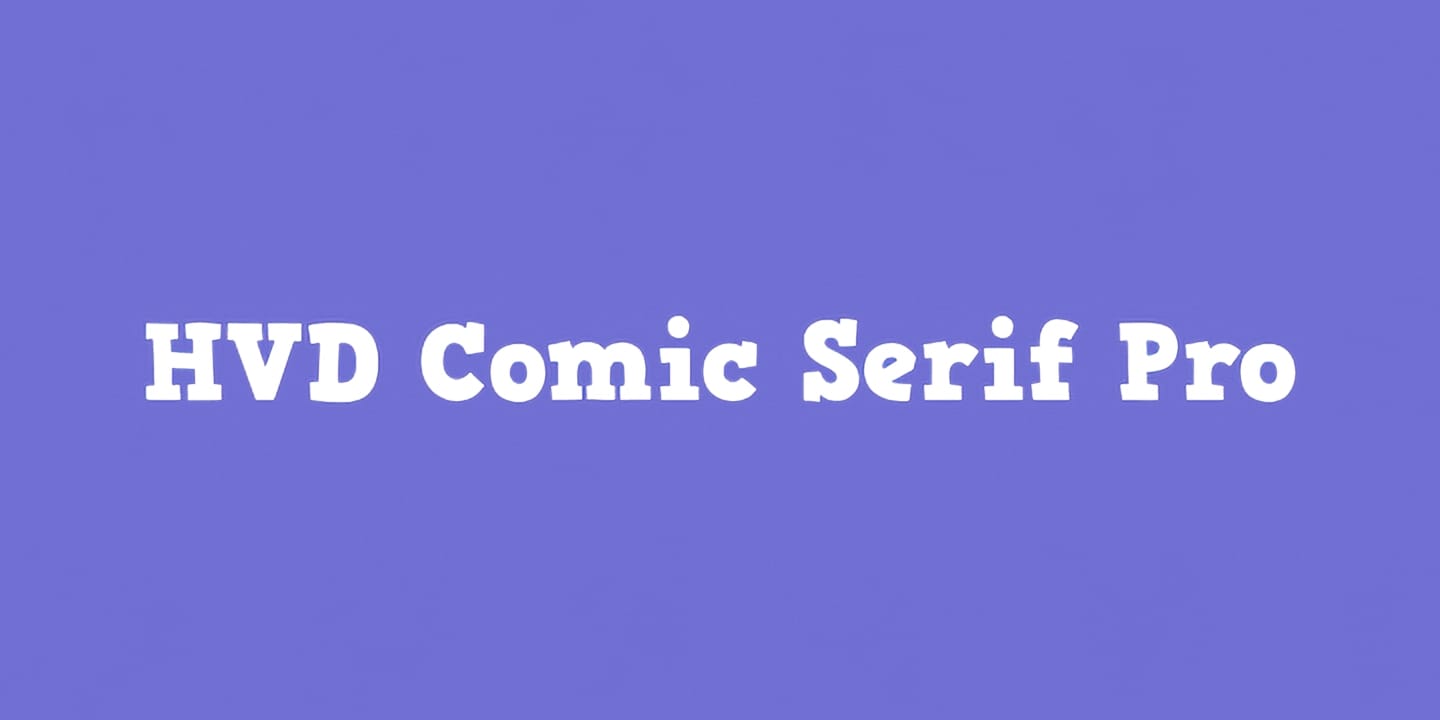 HVD Comic Serif Pro font family