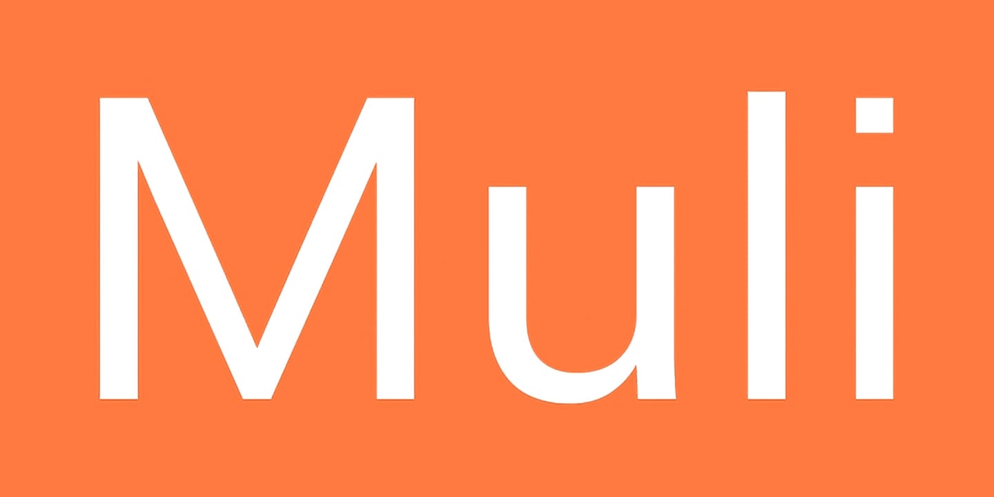 Muli font family